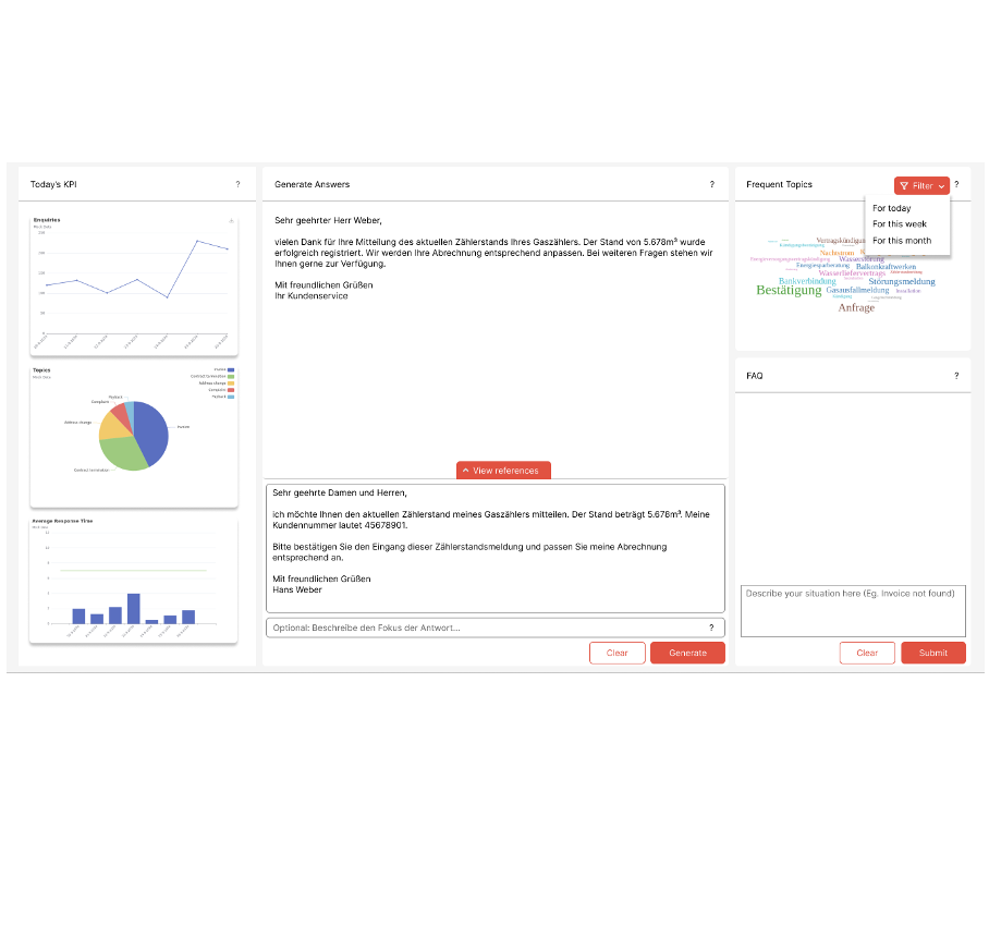 Contact Center Mockup